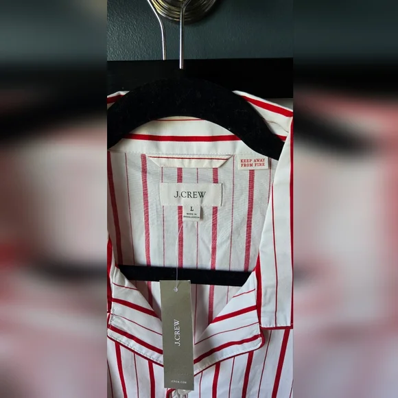 J. Crew Pajama set in cotton poplin - Picture 3 of 6